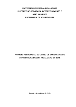 Engenharia de Agrimensura - Universidade Federal de Alagoas