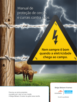 Manual de proteção de cercas e currais contra raios