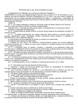 PORTARIA GPR N. 206, DE 29 DE MARÇO DE 2005. O