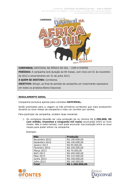 REGULAMENTO GERAL - AFRICA2 - Fontes Promotora de Crédito