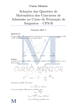 Matemática - CFS v2.1 - Curso Mentor