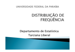 Aula 3 - DE/UFPB - Universidade Federal da Paraíba