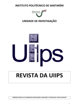 REVISTA DA UIIPS - Instituto Politécnico de Santarém