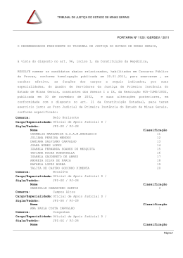 Portaria nº 1120/2011 - Tribunal de Justiça de Minas Gerais