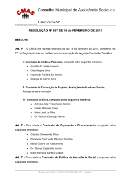Page 1 Conselho Municipal de Assistência Social de Carapicuíba