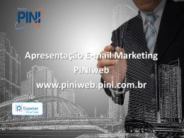 Apresentação E-mail Marketing PINIweb www.piniweb.pini.com.br