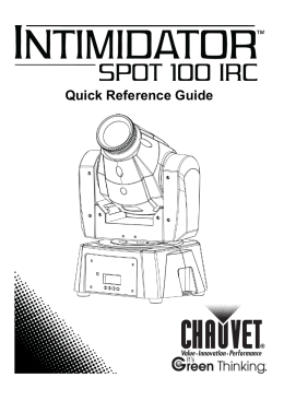 Intimidator Spot 100 IRC Quick Reference Guide Rev. 1 Multi