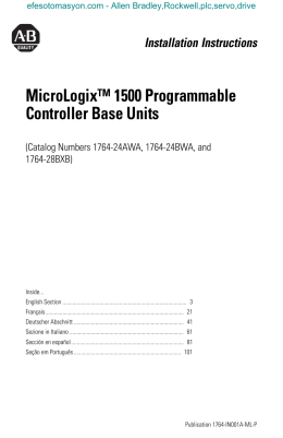 1764-IN001B-MU-P MicroLogix™ 1500