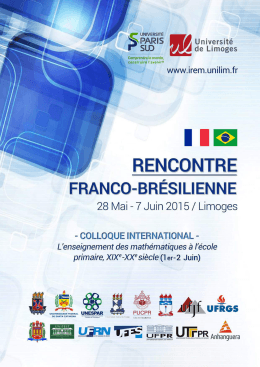 rencontre franco - bresilienne 28 mai – 7 juin