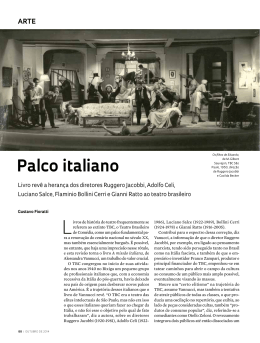 Arte Palco italiano - Revista Pesquisa FAPESP