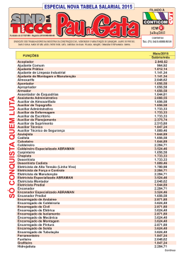 tabela salarial sindticcc - SINDTICCC