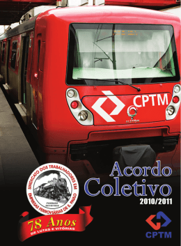 Acordo Coletivo 2010/11 - Sindicato dos Ferroviários