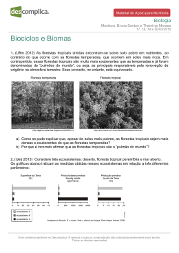 Biociclos e Biomas