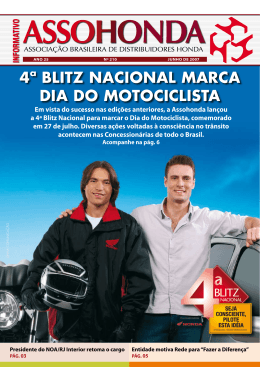 4ª BLITZ NACIONAL MARCA DIA DO MOTOCICLISTA