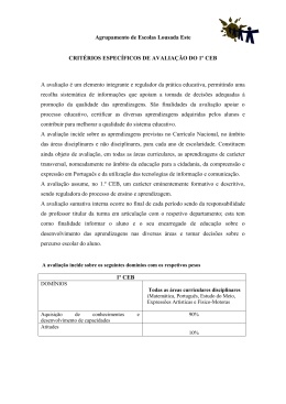 criterios especificos de avaliaçao do 1º ceb aele