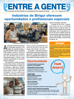Indústrias de Birigui oferecem oportunidades a profissionais especiais