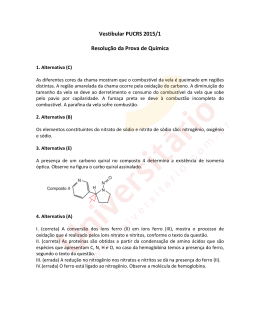 Resolução da Prova de Química | Vestibular PUCRS 2015/1