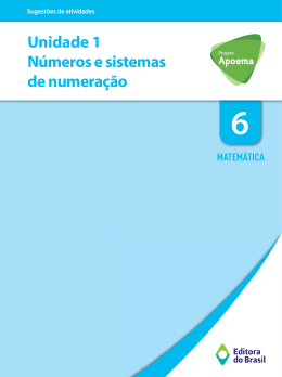 Unidade 1 Números e sistemas de numeração