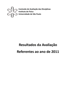 Relatório 2011 - Instituto de Física