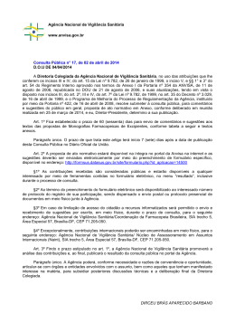Consulta Pública n° 17, de 02 de abril de 2014