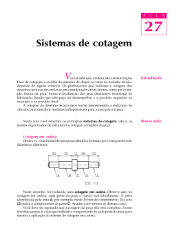 Sistema de cotagem - Desenho Técnico de Mecânica
