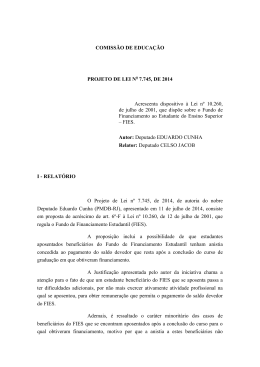 COMISSÃO DE EDUCAÇÃO PROJETO DE LEI N 7.745, DE 2014