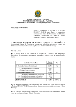 Resolução nº 53/2012 - Universidade Federal da Paraíba