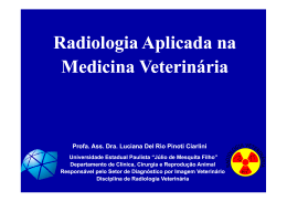 Radiologia Aplicada na Medicina Veterinária