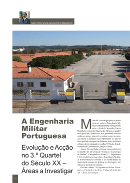 A Engenharia Militar Portuguesa - Evolução e Acção no 3