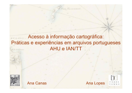 Acesso à informação cartográfica - Biblioteca Nacional de Portugal
