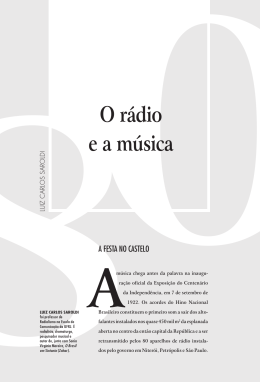 O rádio e a música Luiz Carlos Saroldi