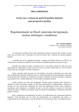 Regulamentação no Brasil: panorama da