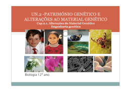 UN.2 -PATRIMÓNIO GENÉTICO E ALTERAÇÕES AO MATERIAL