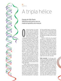 A tripla hélice - Revista Pesquisa FAPESP
