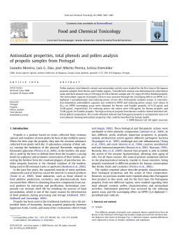 Antioxidant properties, total phenols and pollen analysis of propolis