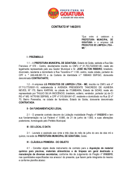 Contrato 146-2015 - LG PRODUTOS DE LIMPEZA LTDA