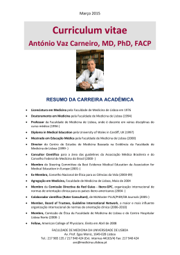 Prof. Doutor António Vaz Carneiro