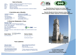(Reuni\363n Mundial de Derecho Aduanero Lisboa 2009