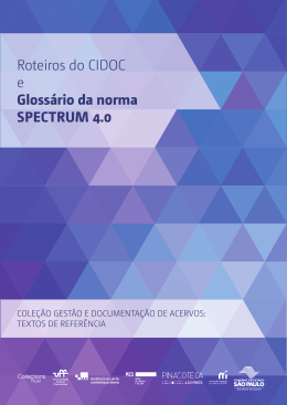 Glossário da norma Spectrum 4.0.