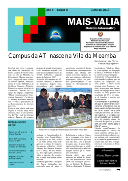 Mais-Valia - Edição 8 - Autoridade Tributária de Moçambique
