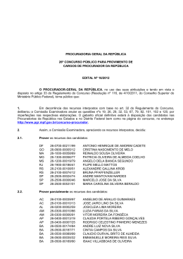 Edital nº 16/2012 - Procuradoria-Geral da República