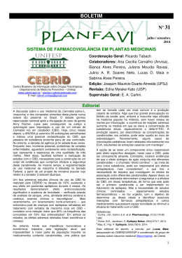 Jul/Ago/Set - 2014 - CEBRID - Centro Brasileiro de Informações