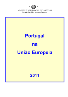 Portugal na União Europeia - 2011 - Biblioteca Infoeuropa