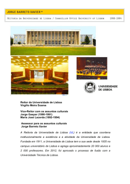 Reitoria da Universidade de Lisboa 1990-1994
