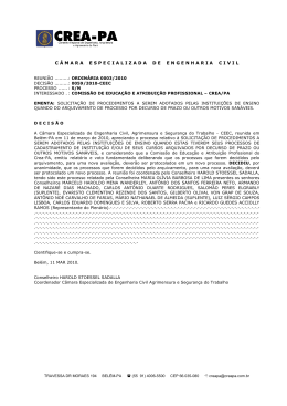 decisão nº 0059/2010-ceec - CREA-PA