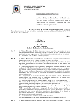 Código de Meio Ambiente de Rio das Ostras Arquivo PDF