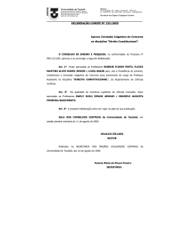 DELIBERAÇÃO CONSEP Nº 233/2005 Deliberações