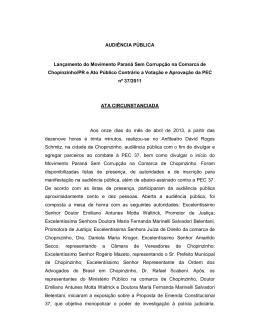 Chopinzinho - Ministério Público do Paraná