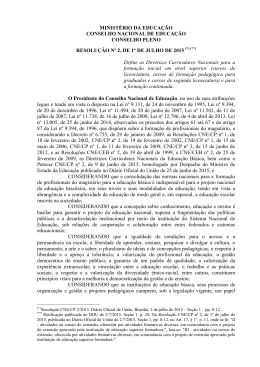 Resolução CNE/CP nº 2, de 1º de julho de 2015