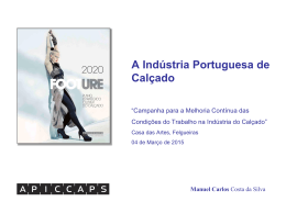 A Indústria Portuguesa de Calçado - Autoridade para as Condições
